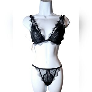 Victoria's Secret Black Lace Bra Intimates